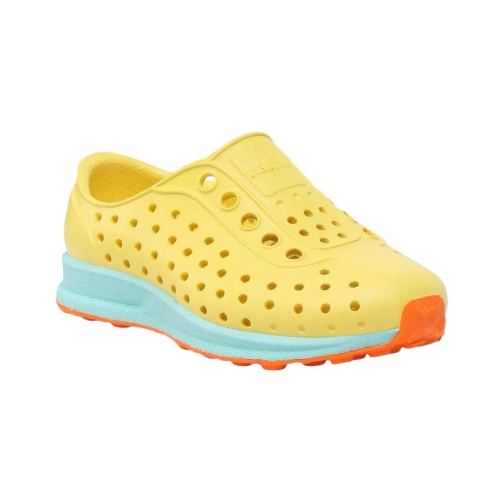 Native Robbie Shoes Child Size 9 US Yellow Blue Sugarlite Grippy Rubber‎ Slip-On